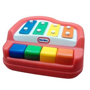 Little Tikes Tap A Tune Piano Xylophone Red Musical #1546-00 Baby Toy